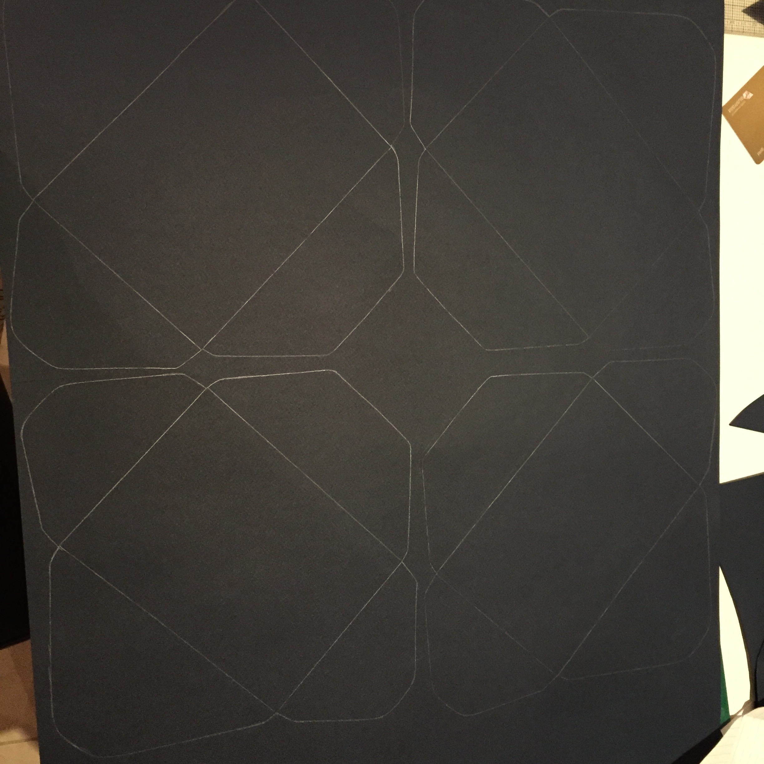 Because the navy cardstock is big, I can fit more at the one time and have less wastage, but it doesn't matter how big your cardstock is. I do the tracing in pencil lightly so it doesn't damage the cardstock.
