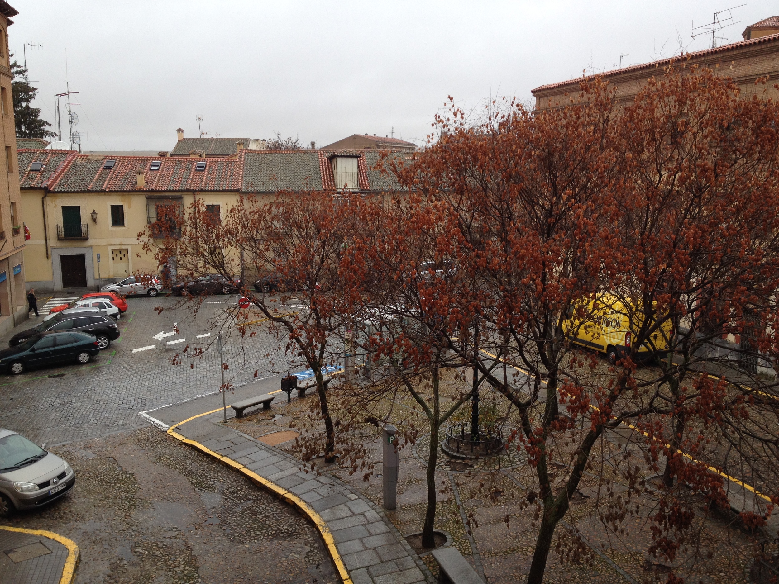The view from the hotel balcony