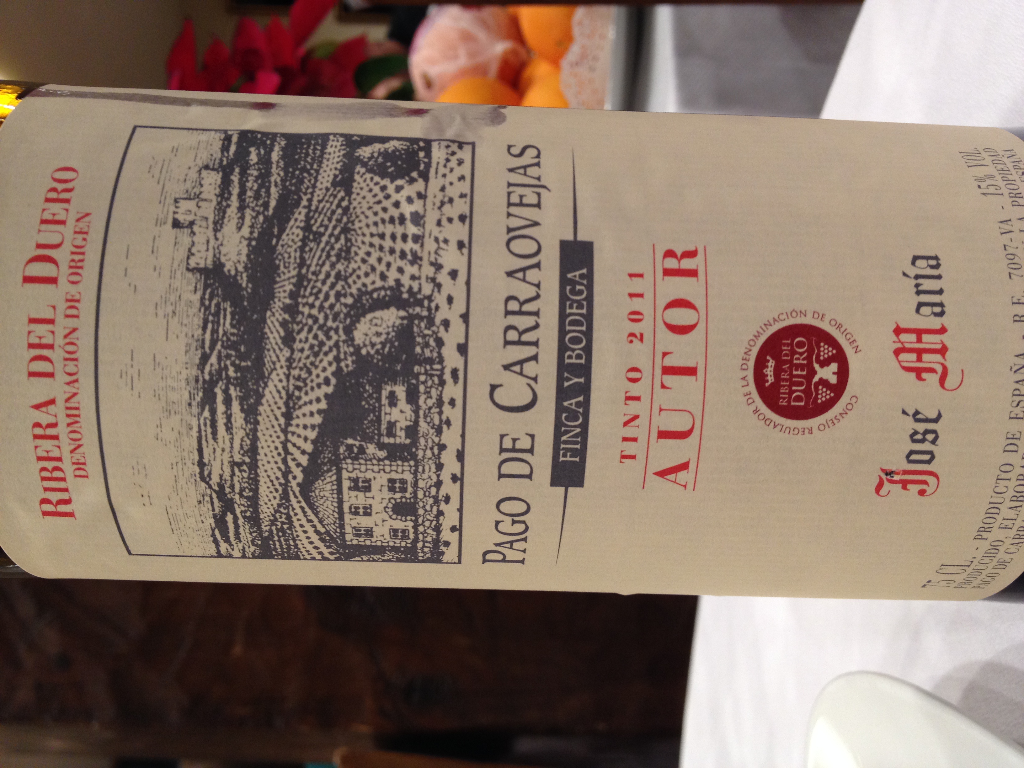 Wine from Restaurant Jose Maria restaurantejosemaria.com