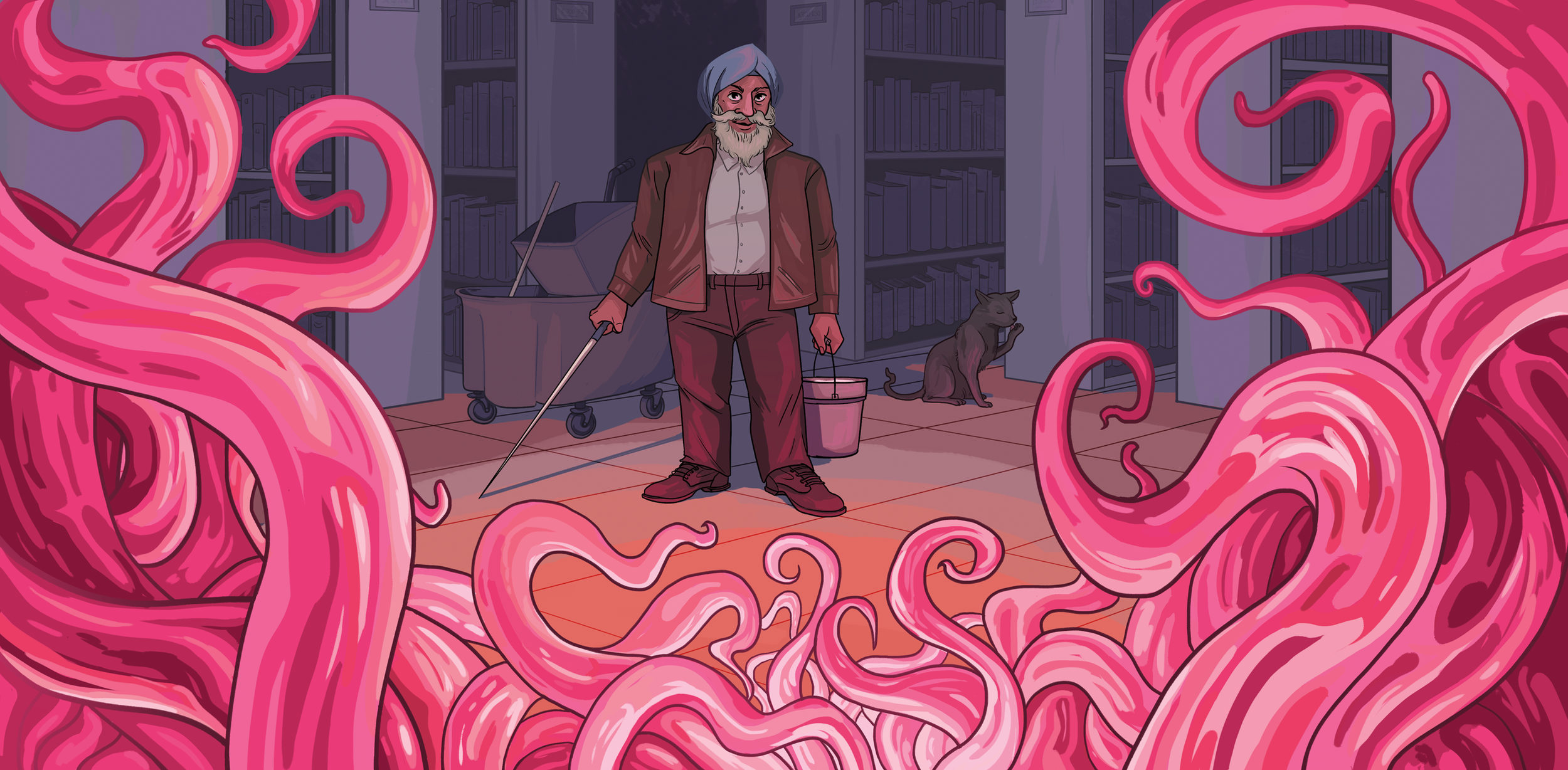 Cleaning Up / 2018 / for “Cleaning Up” by Brian K. Milton / Published in Fireside Magazine