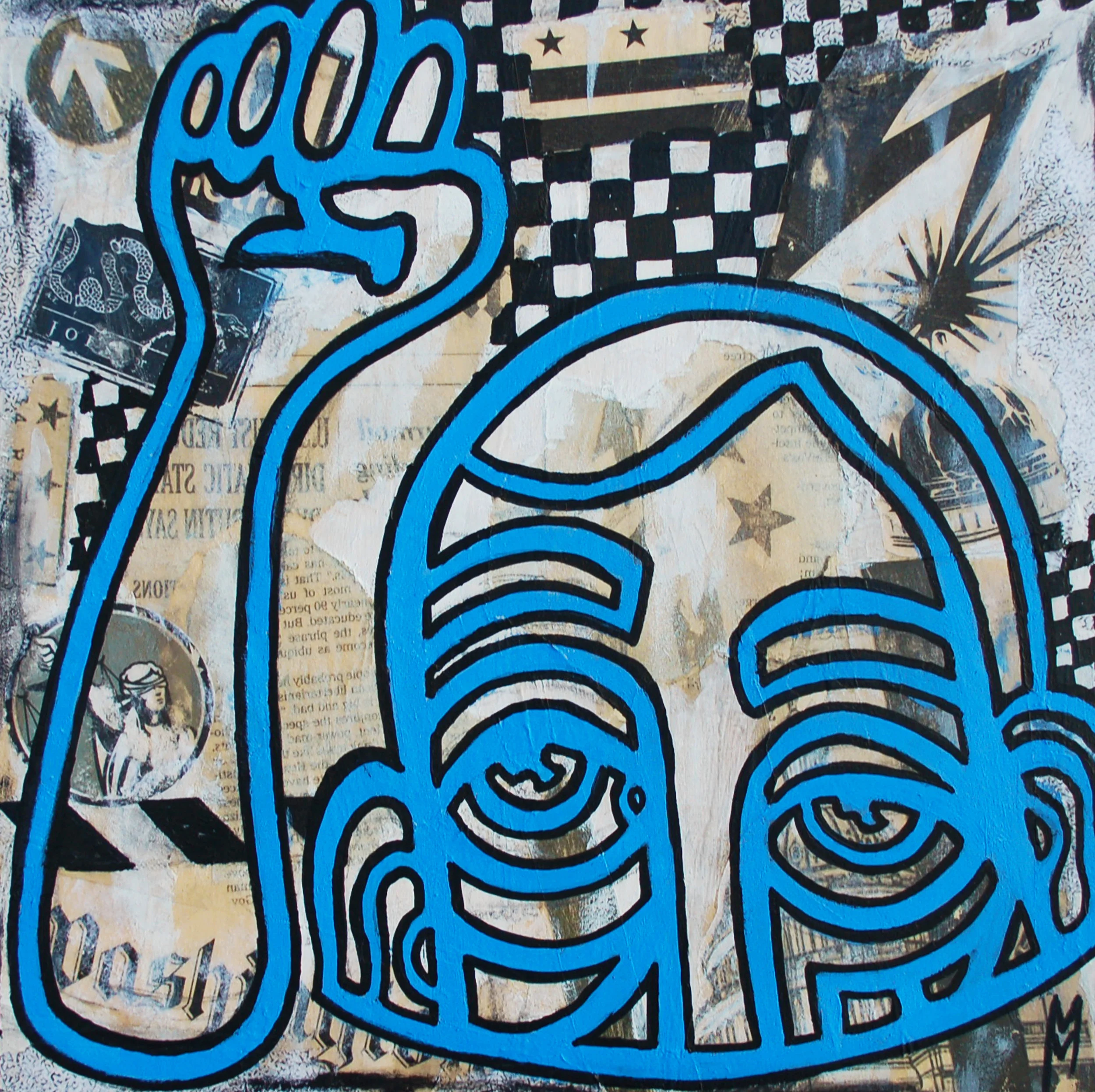 We The People Are Outraged 10x10 Acrylic on Wood 2017.jpg