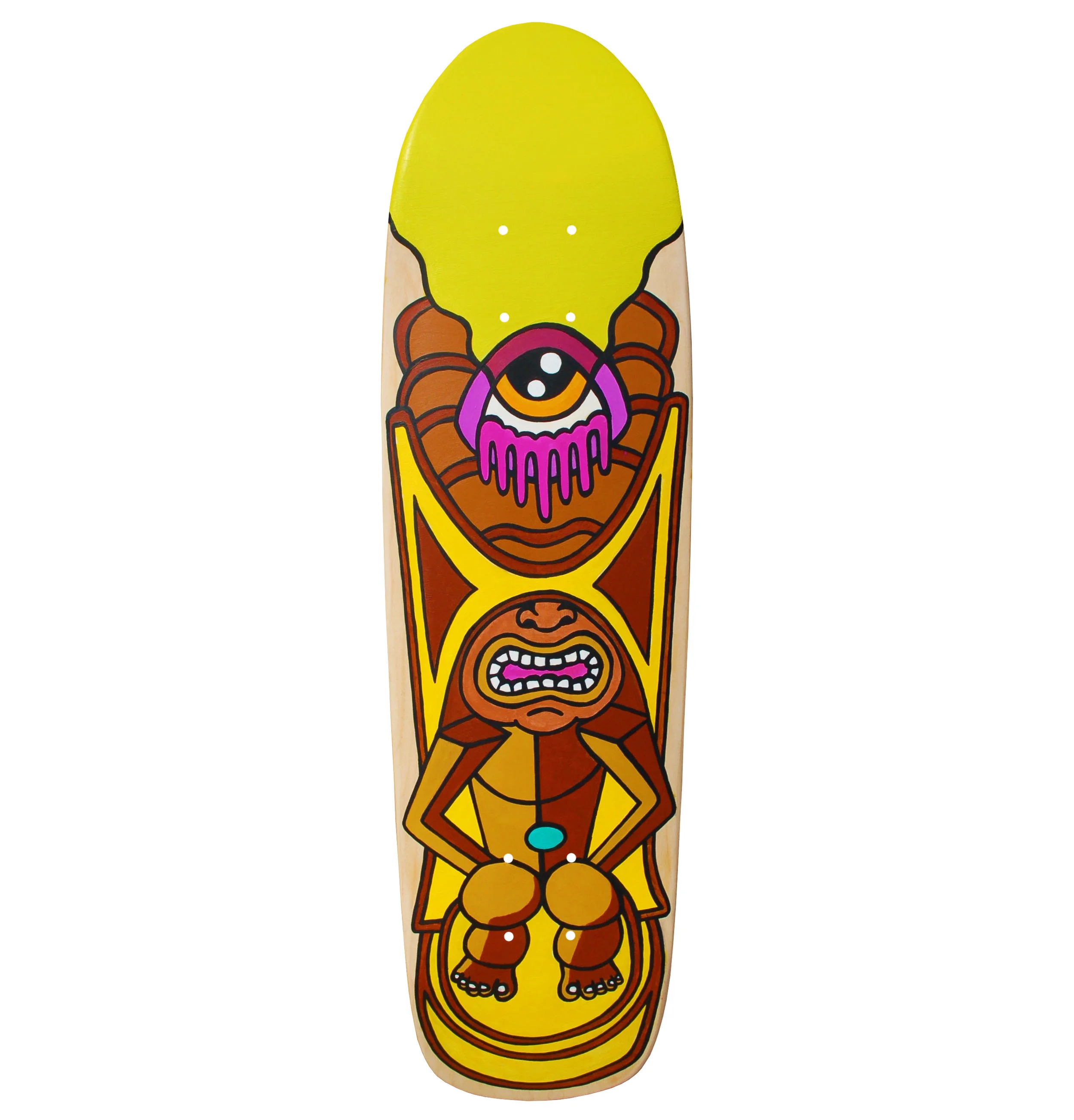 %22Tiki Time%22 Handpainted Skatedeck 2018.jpg