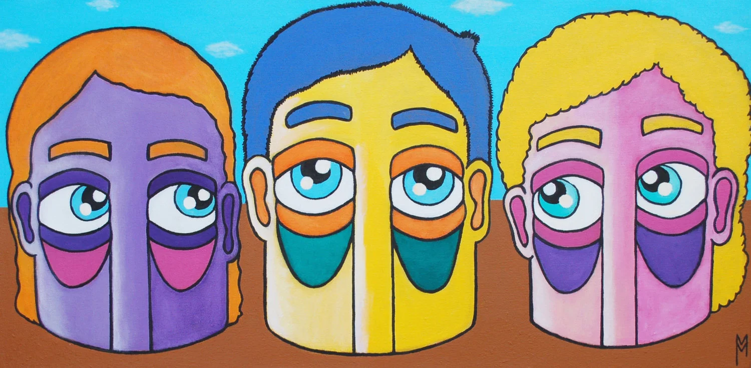 A Day At The Beach 36x18 Acrylic Canvas 2015.jpg