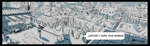 Denarii and Sulesh hatch a plan on a Kebbah rooftop