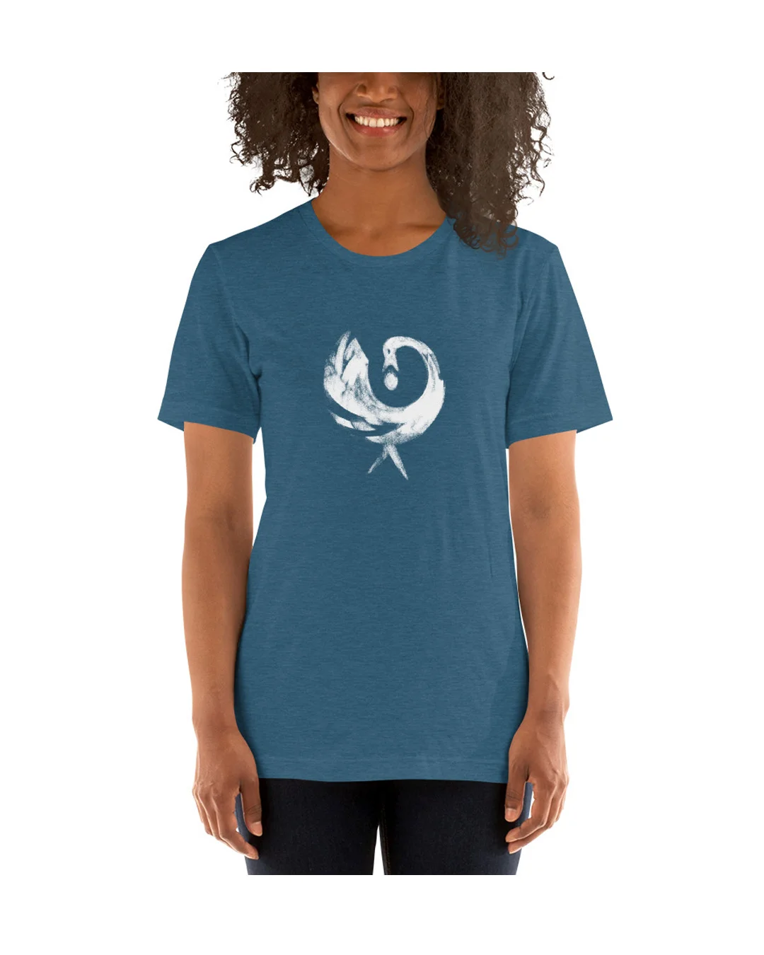 Star Pilot's Sankofa Sigil - Deep Heather Blue - Unisex Tee