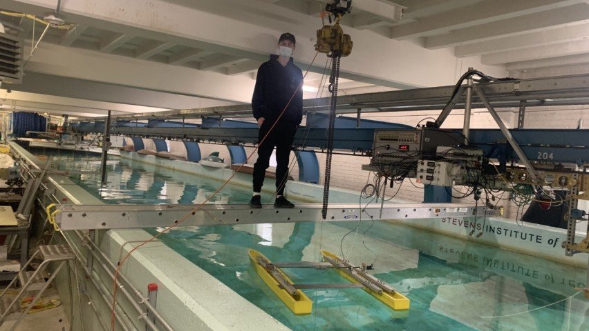 Stevens Senior Collaborates on Interuniversity Project Designing Wave-Powered Autonomous Robot