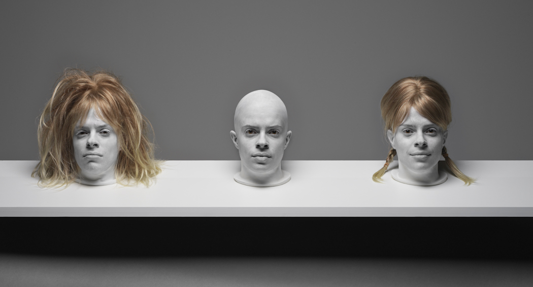 TRIIIBE creates the tableau, Shelf Life #2.
Photo by TRIIIBE
Original file number: Heads_060819_ 0161