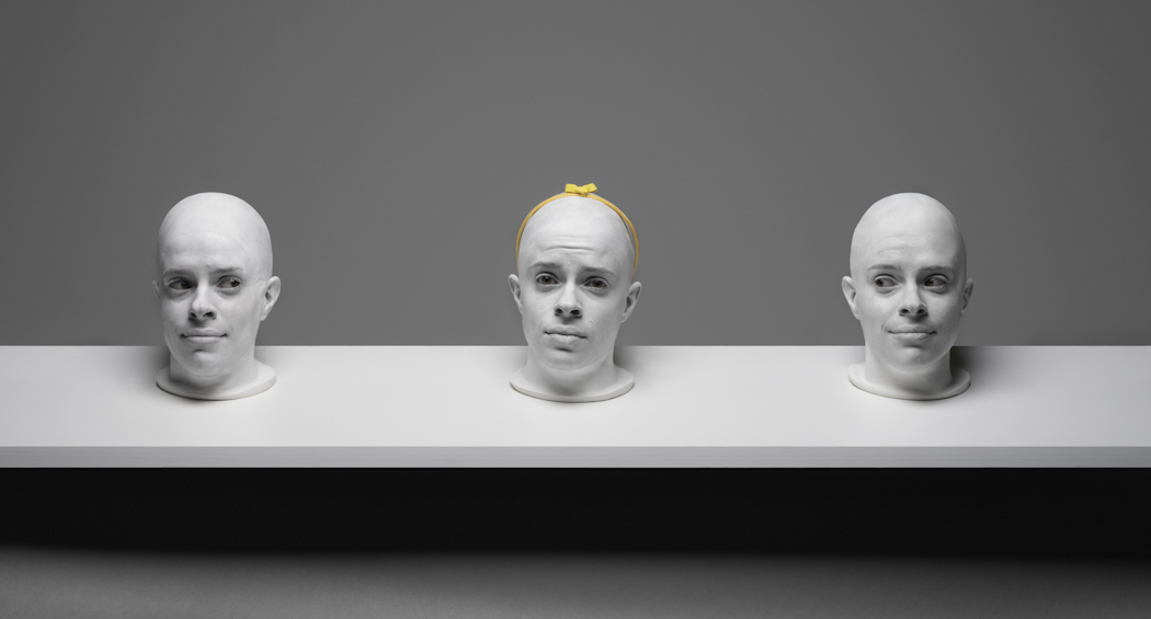 TRIIIBE creates the tableau, Shelf Life #3.
Photo by TRIIIBE
Original file number: Heads_060819_ 131
