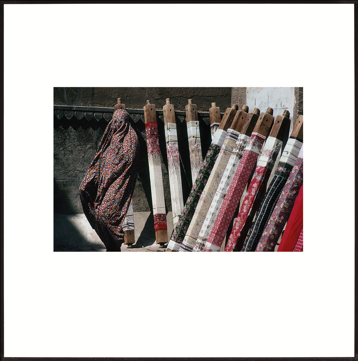 Among the Saris, 6 5/8 x 10”, CW37