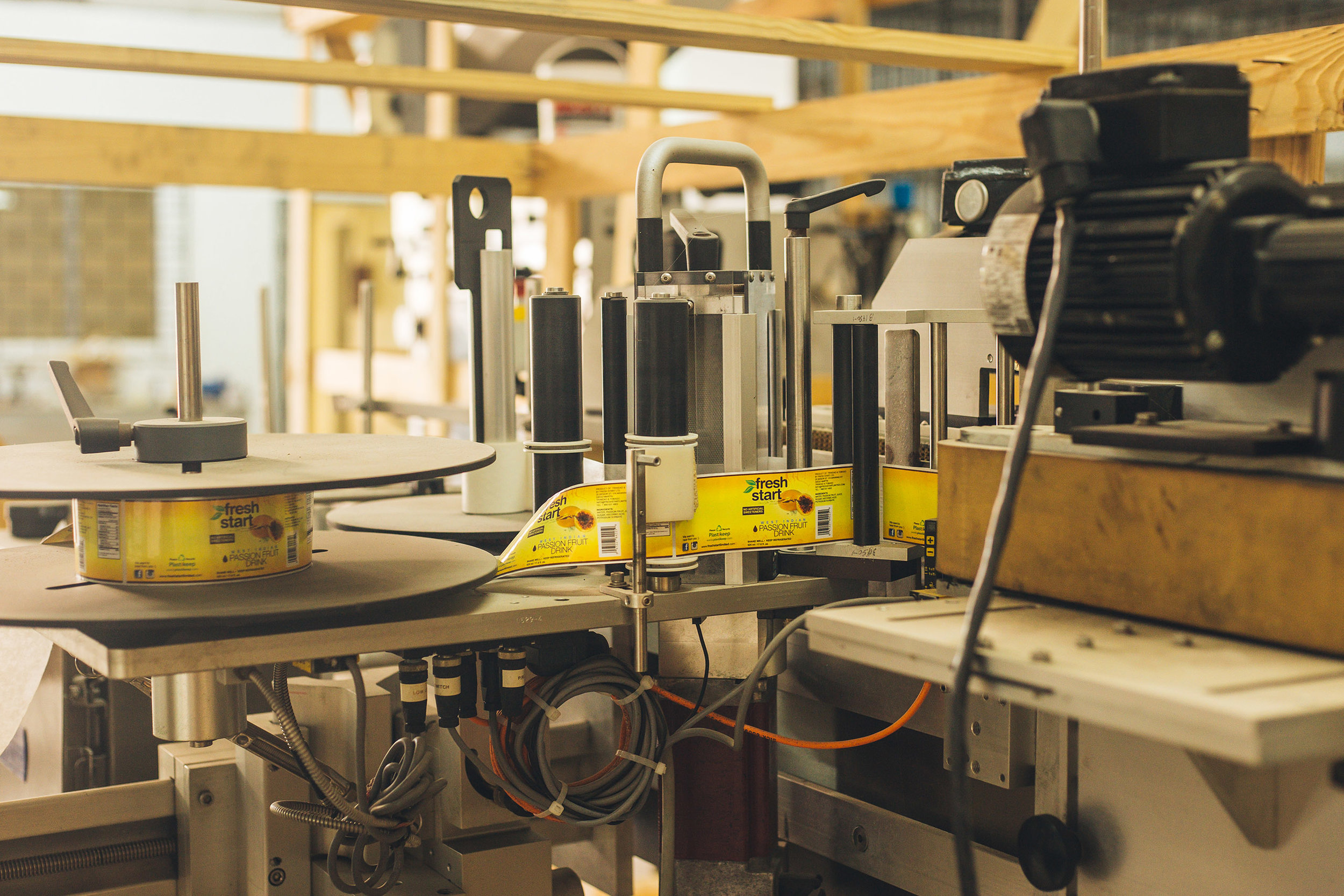 A state-of-the-art label machine is just one piece of the new equipment acquired by Fresh Start Limited to open its new factory at the Diamond Vale Industrial Estate. The expansion was financed by Development Finance.