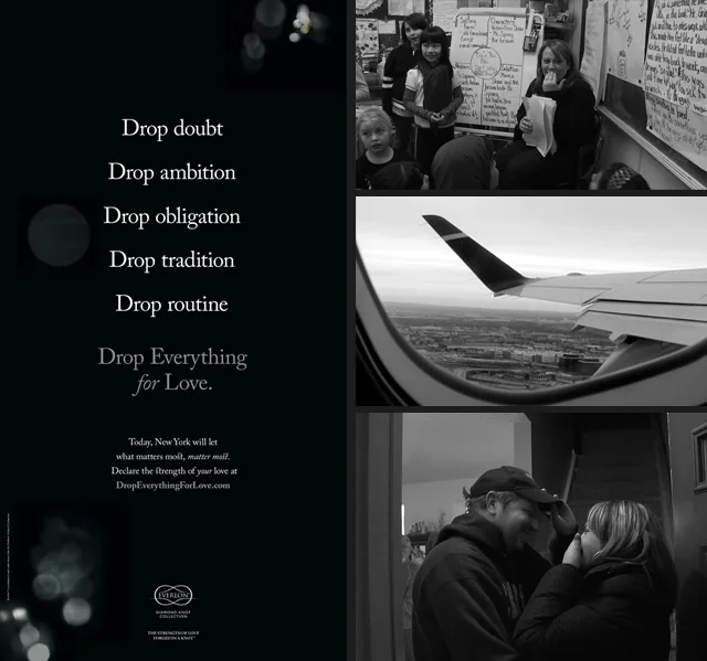 A Wallstreet Journal wrap launched the campaign on Valentine’s Day.