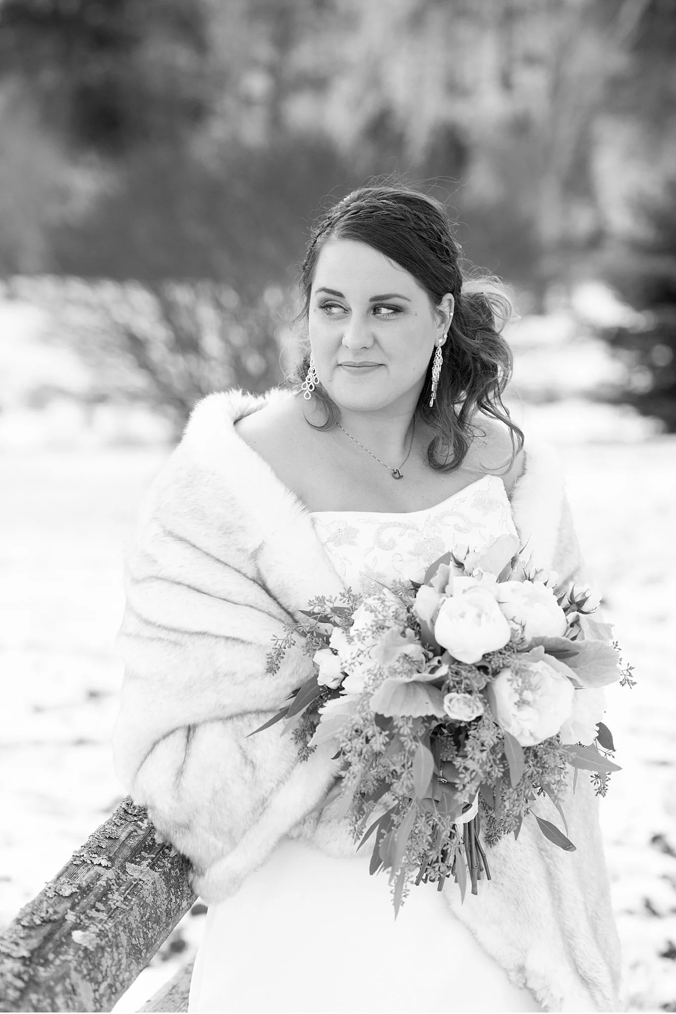 Winter elopemen snow covered vow exchange Coudersport PA photo_0574.jpg