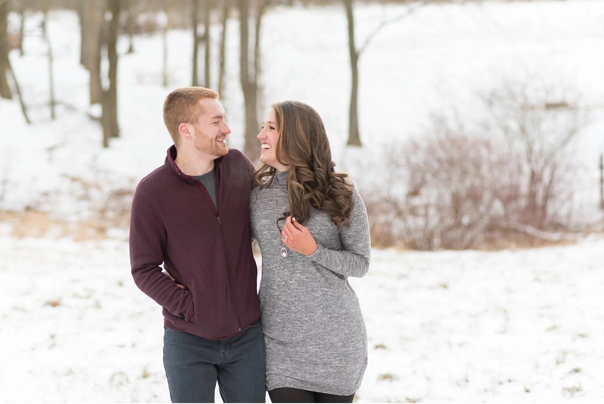 Winter snow covered engagement Wolf's Hollow Park Atglen Pa wedding photography photo_0643.jpg