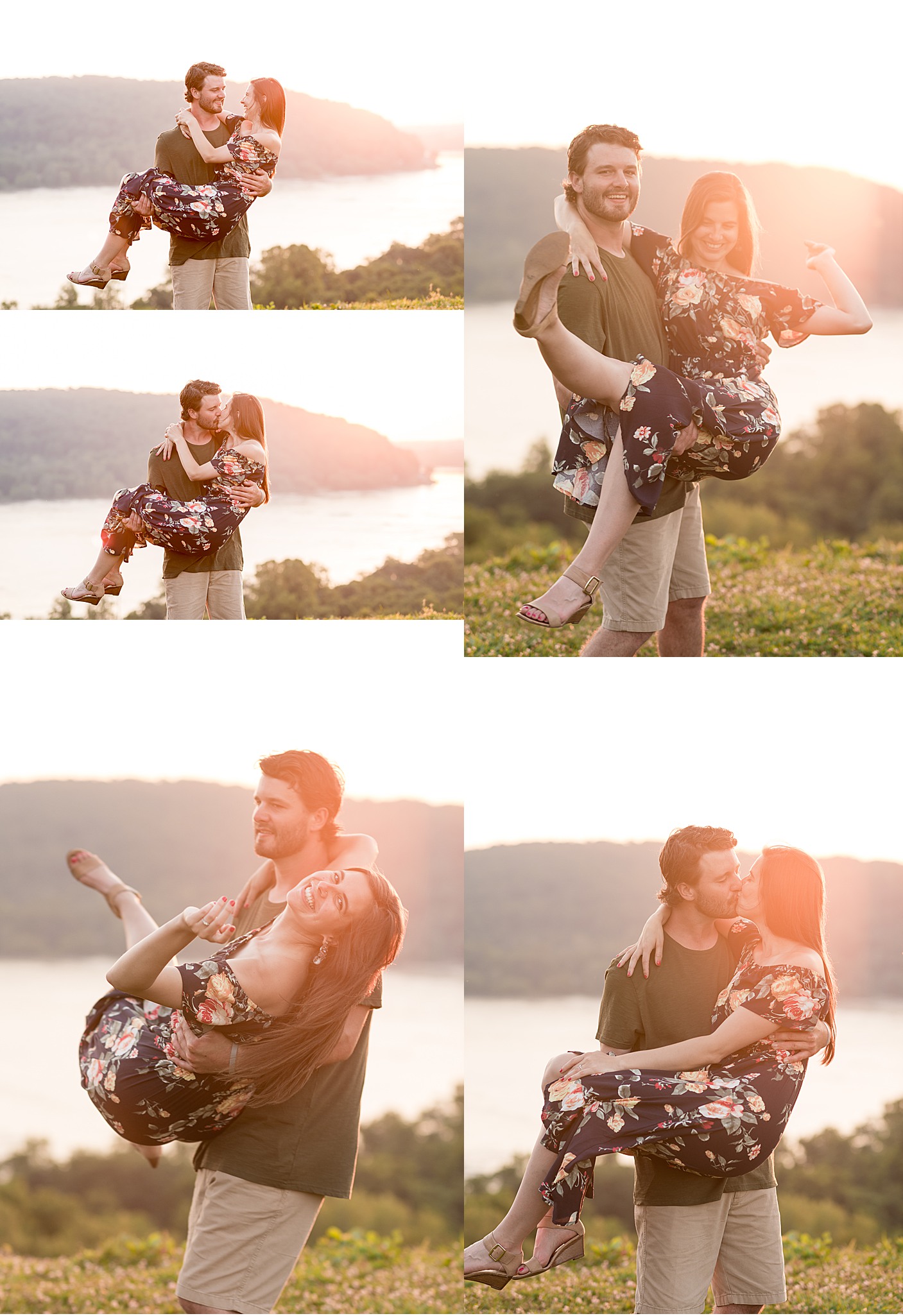Chickies Rock Lancaster PA Summer sunset engagement session