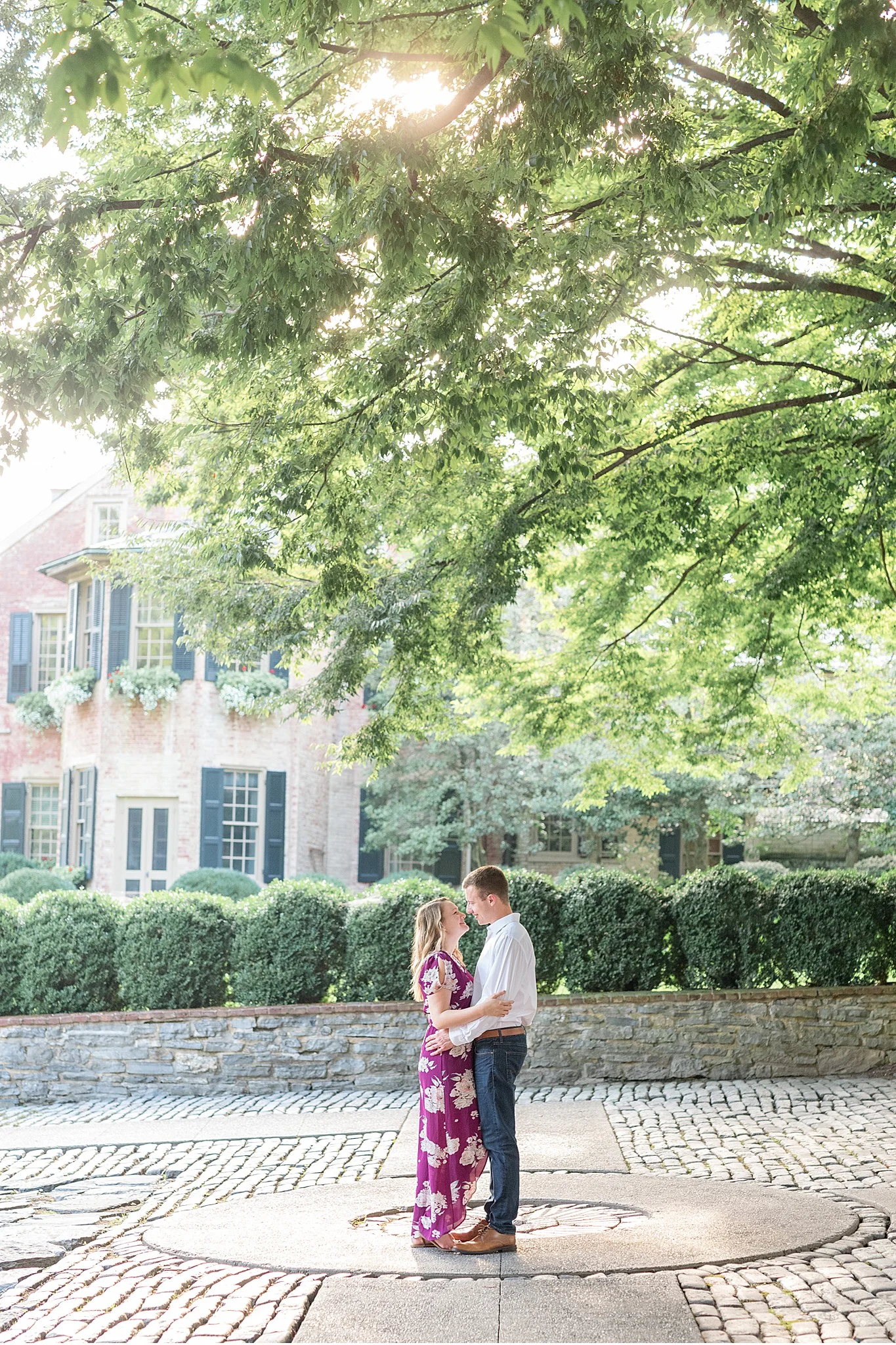 Rachel and Zach Conestoga House and Gardens Engagement Session — Lancaster Wedding and