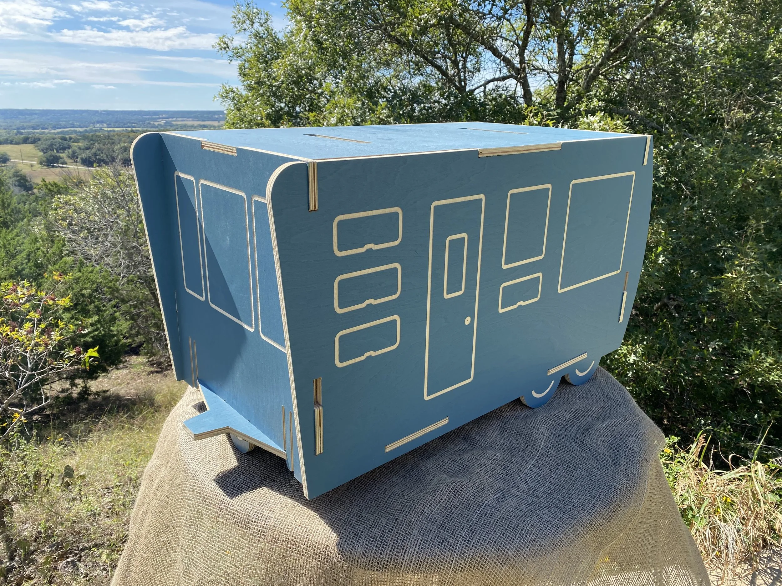  The Camper, one of three toy box forms, available on my  Etsy shop  