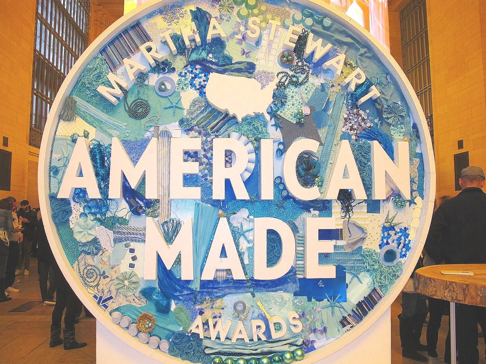  Handmade, mixed-media signage for Martha Stewart’s “American Made” design exhibit at Grand Central Station’s Vanderbilt Hall  