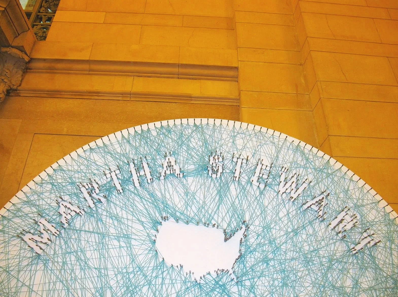  Hand-made string-and-nail signage for  Martha Stewart ’s “American Made” exhibit 