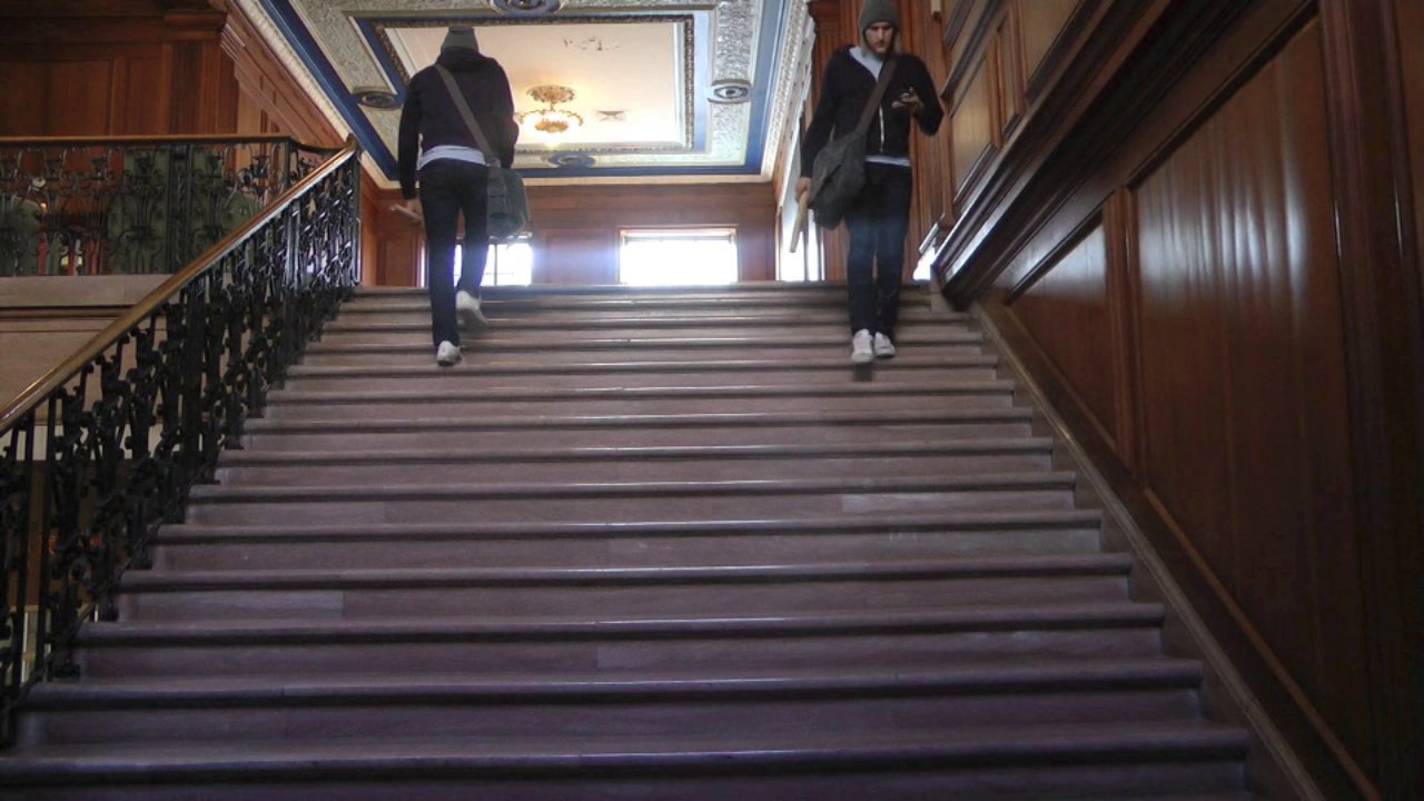 Passing Myself on the Stairs