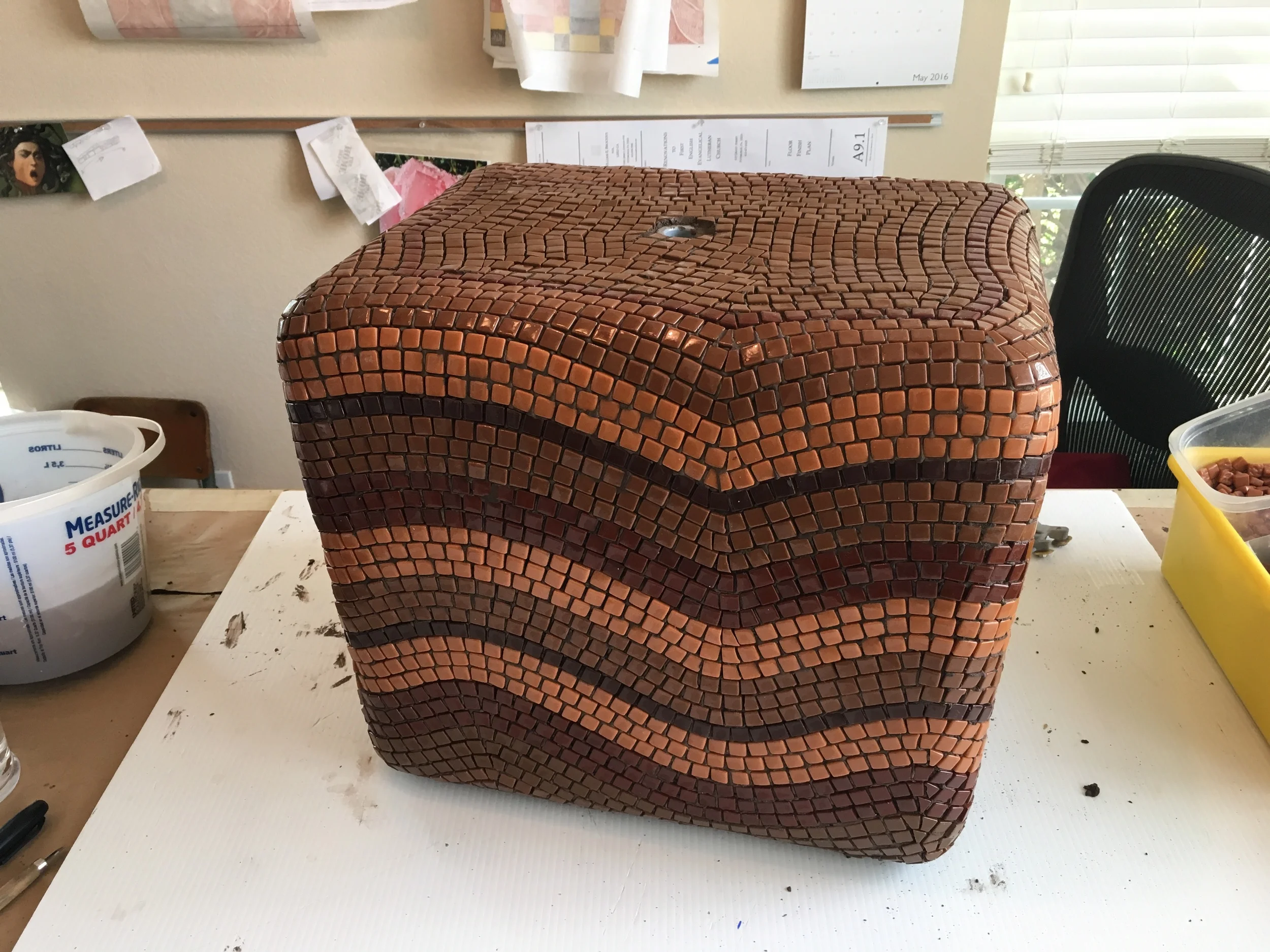 Going with a chocolate theme here - can you tell? Stay tuned for the final blog post on this sculpture, with the "First Use" and "Upcycle Use" photos. 