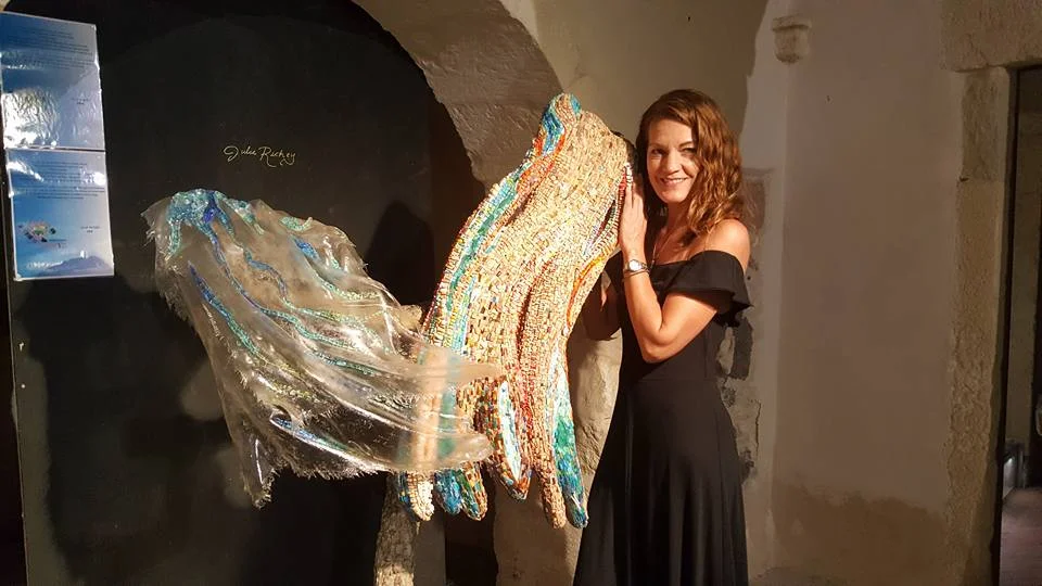 The second Sardinia Contemporary Mosaics International Symposium took place in Ploaghe, Sardinia in July and August, 2017. Pictured at the final exhibit gala is my work, "Il Maestrale," a tribute to the history and natural elements that have influenced the island of Sardinia over the course of its long history. To read about the Symposium, view this article I wrote for the Mosaic Association of Australia and New Zealand newsletter.