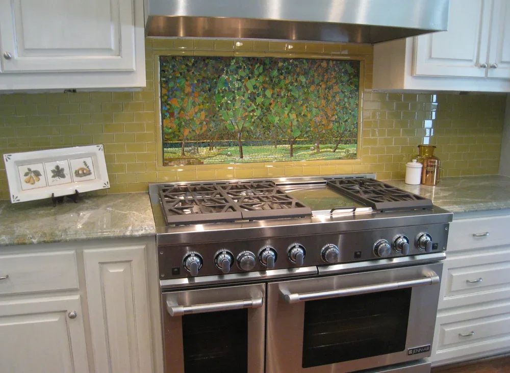 Klimt Trees Backsplash