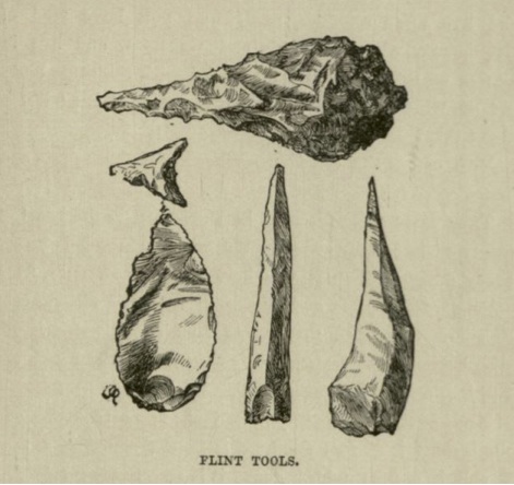 Ubiquitous "flint tools." Half Hours Underground: Volcanoes, Mines, and Caves , 1888. 