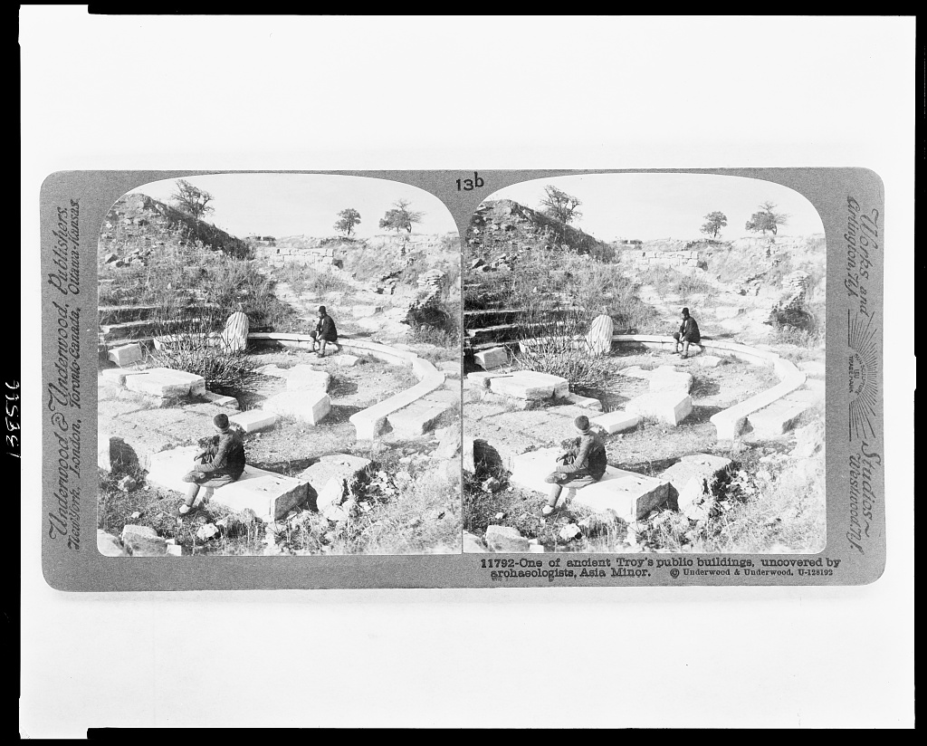 Title: One of Troy's public buildings, uncovered by archaeologists, Asia Minor ; Creator(s): Underwood & Underwood , publisher; Date Created/Published: New York ; London ; Toronto-Canada ; Ottawa-Kansas : Underwood & Underwood, Publishers, c1915 February 18. Repository: Library of Congress Prints and Photographs Division Washington, D.C. 20540 USA http://hdl.loc.gov/loc.pnp/pp.print Library of Congress : http://www.loc.gov/pictures/item/2009632282/