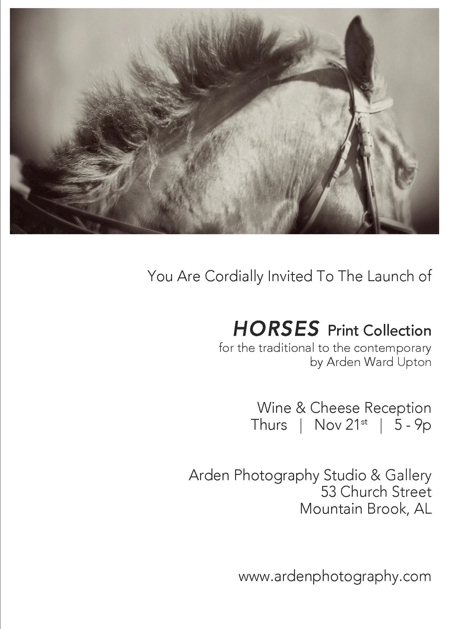 Official Invite to "Equus" by Arden Ward Upton