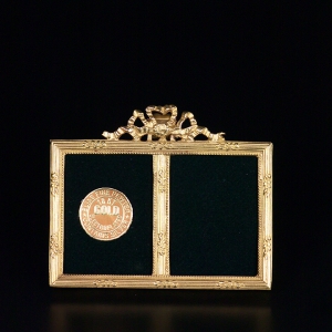 Gold Mini Victorian Double Frame