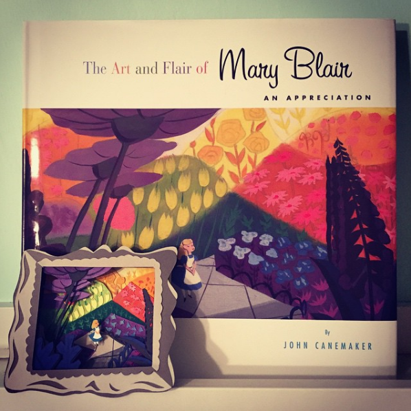 Alice in Wonderland is one of Blair's most beloved works. Also, "The Art and Flair of Mary Blair" by the amazing animator John Canemaker , is a must have on any artist's book self.