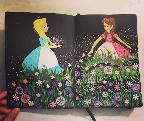 I've always wanted to experiment with paint. I love how it looks as an accent to the paper. I'm finding however, that I can also work in the reverse and have the paper be the accent to the paint.