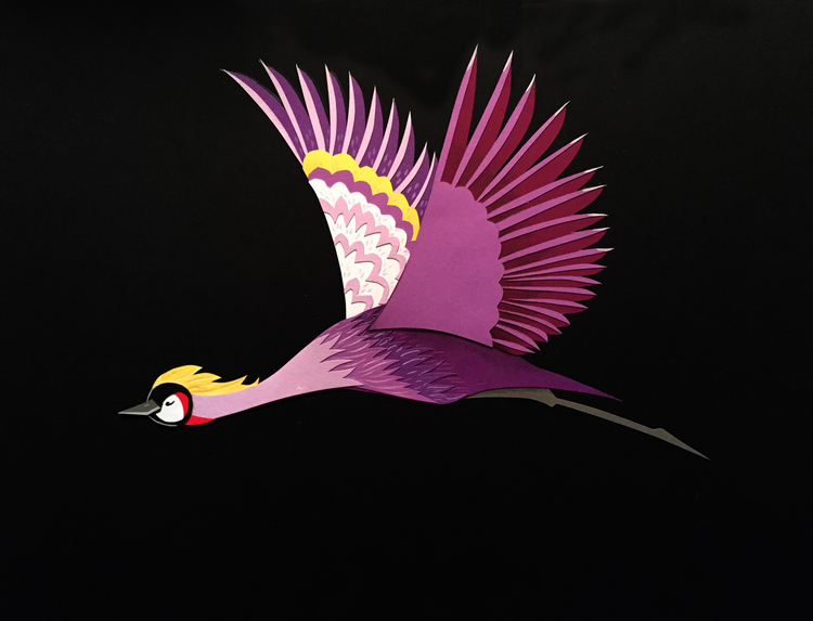 I've always loved the gracefulness of birds but I find that other creatures are appealing in different ways. Whether it be the sensualness of an otter, the sweetness of a bear, or the elegance of a tiger, each has its own magical charm. Colors against a black background are very appealing to the eye, especially when the designs are simple and graphic.