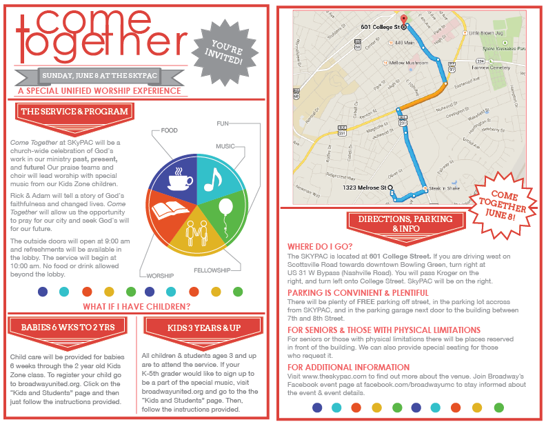 Event Branding--Informational Half Sheet