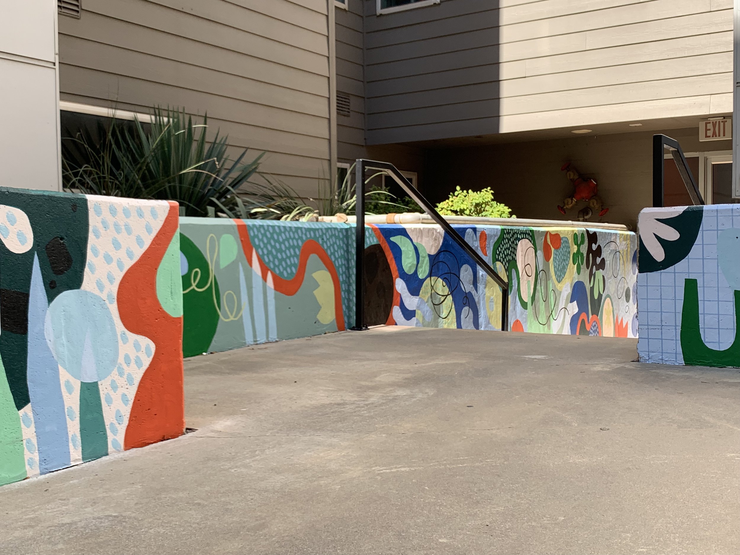  mural painting for Prime Place Apartments in Stillwater, Oklahoma2022 