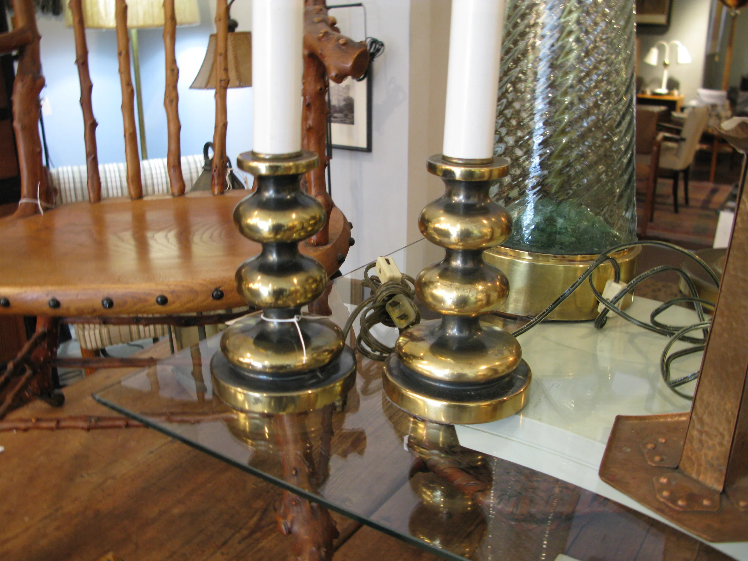 Steiffel Candle Form Table Lamps