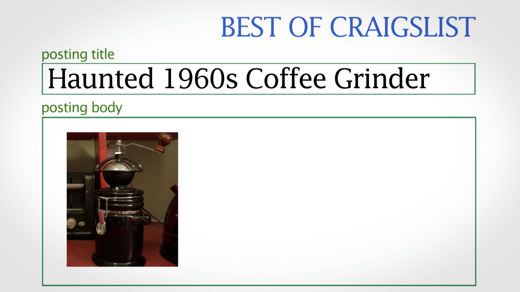 Best of Craigslist Series