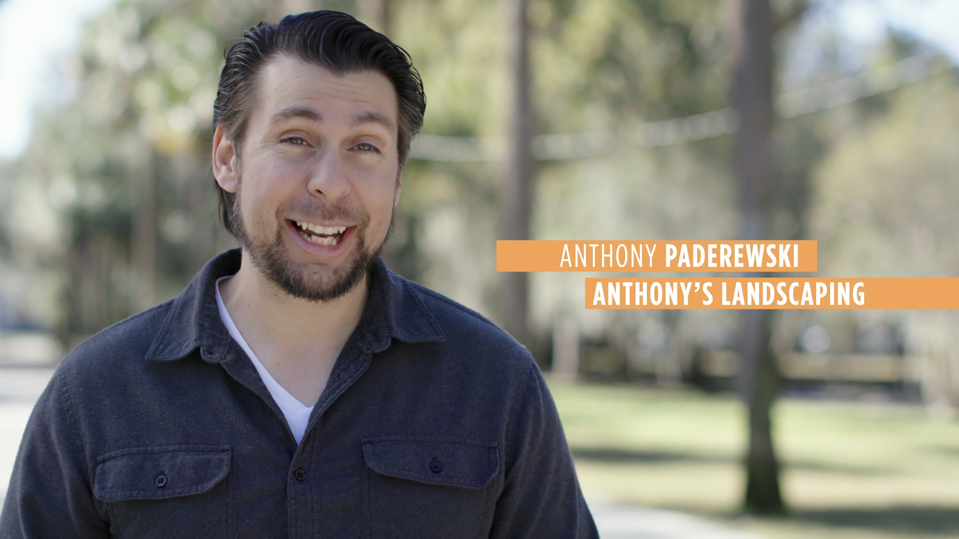 Anthony and his pearly whites.