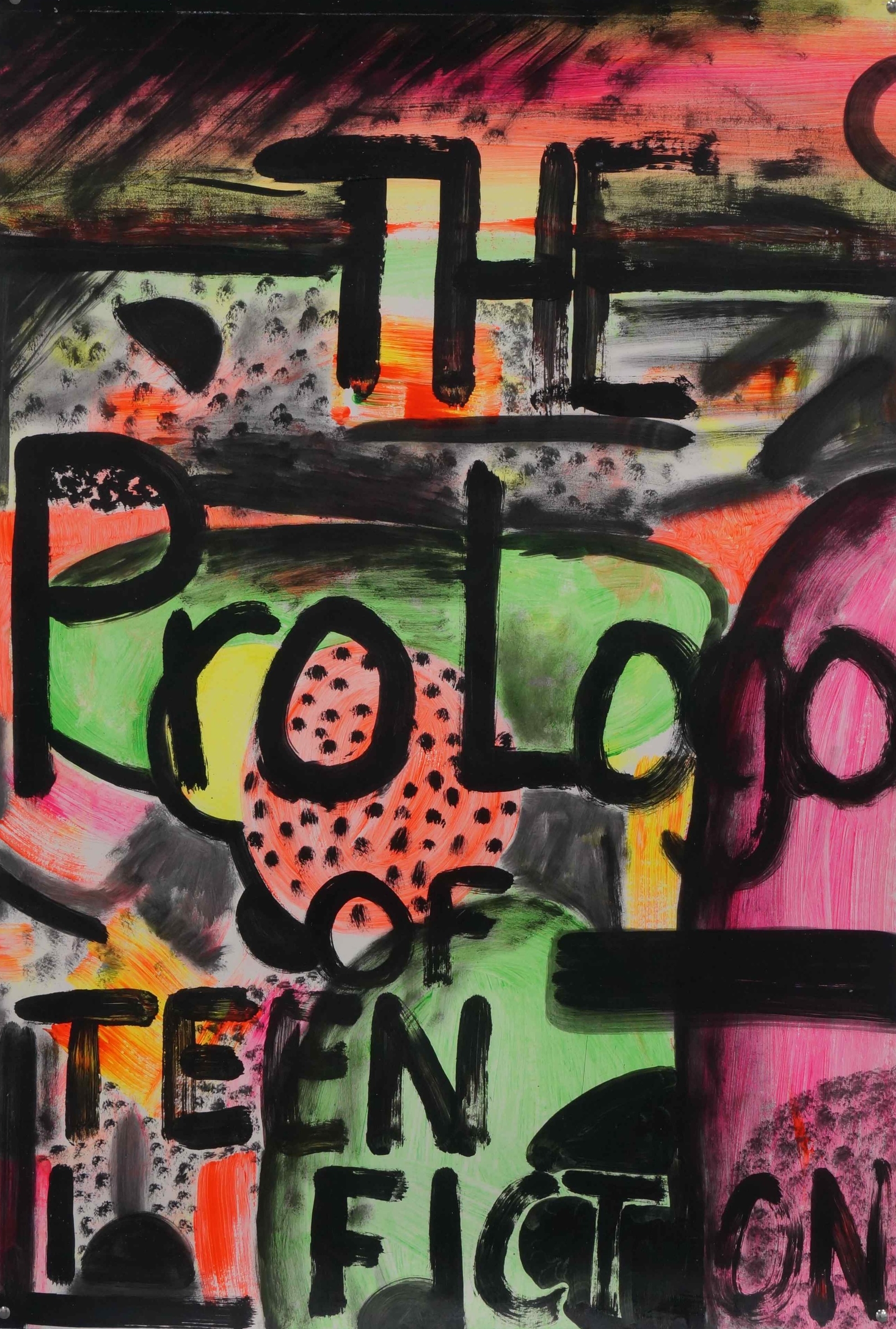 Prologo acrylic and oil on Magnani paper 115 x 76 cm