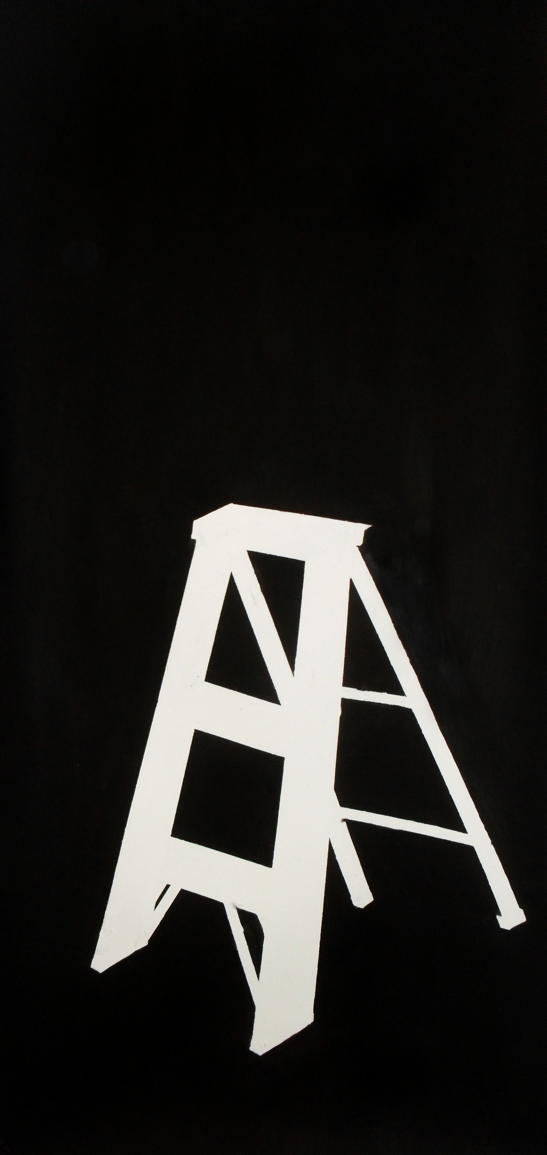 Attainment #3 gouache on paper 220 x 110 cm