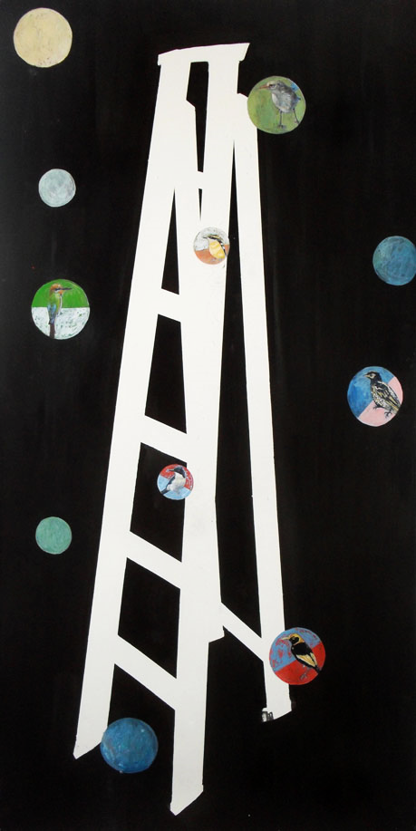 Attainment # 5 acrylic and gouache on paper 180 x 120 cm