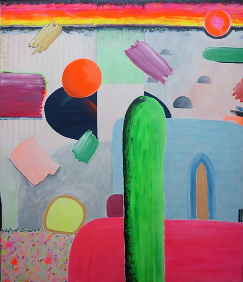 Pacific Islands, 2017 acrylic, oil and gouache on linen 240 x 200 cm