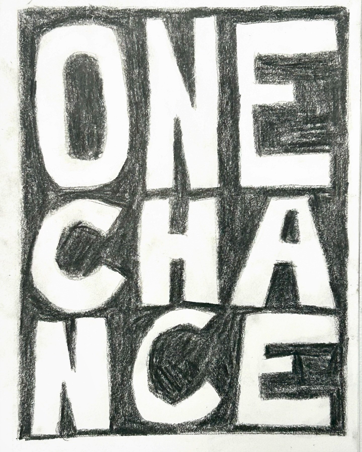 #onechance #art #drawing #pencildrawing #textart #wordart #snalldrawjngs