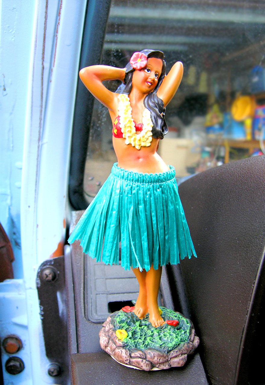amazing dashboard hula girl