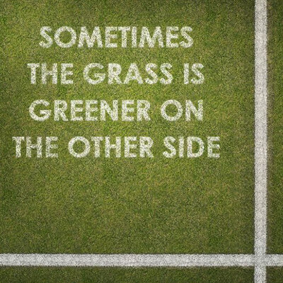 The grass is greener