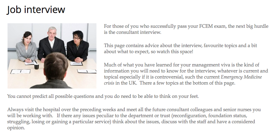 Preparing for your interview