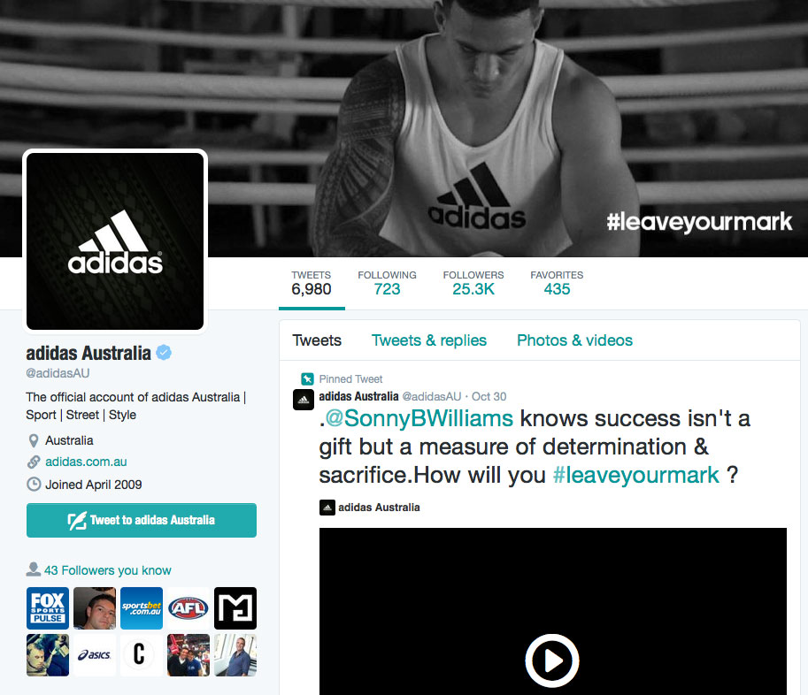 After doing some shopping I decided to tweet @adidasAU