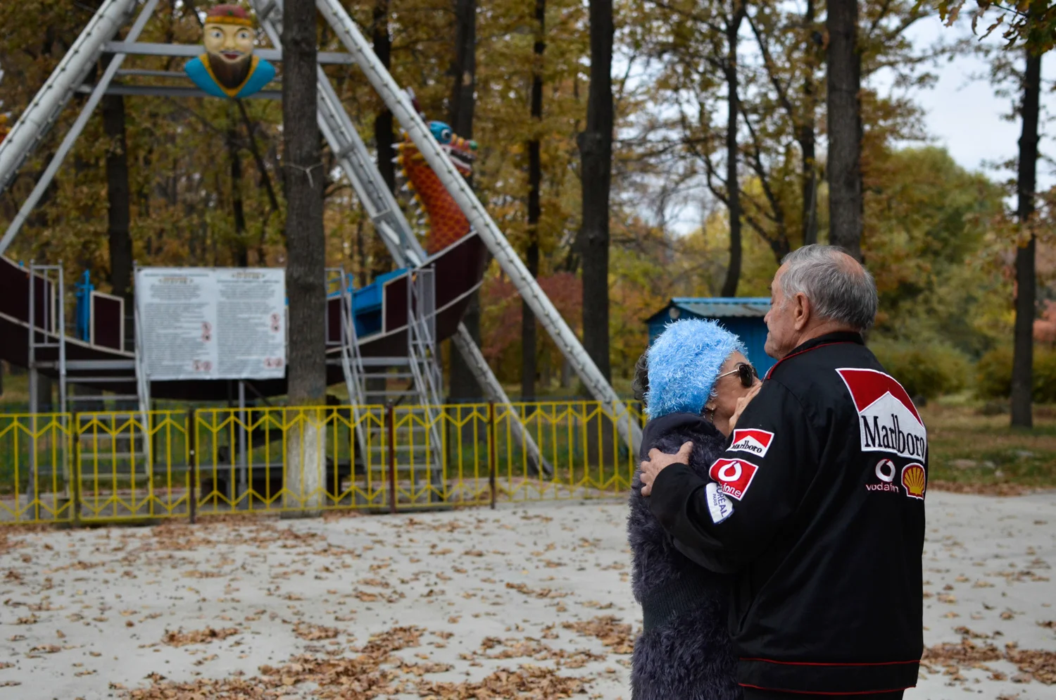 Member of the 40+ club in Bishkek, where dozens of seniors gather to dance in the park every week.