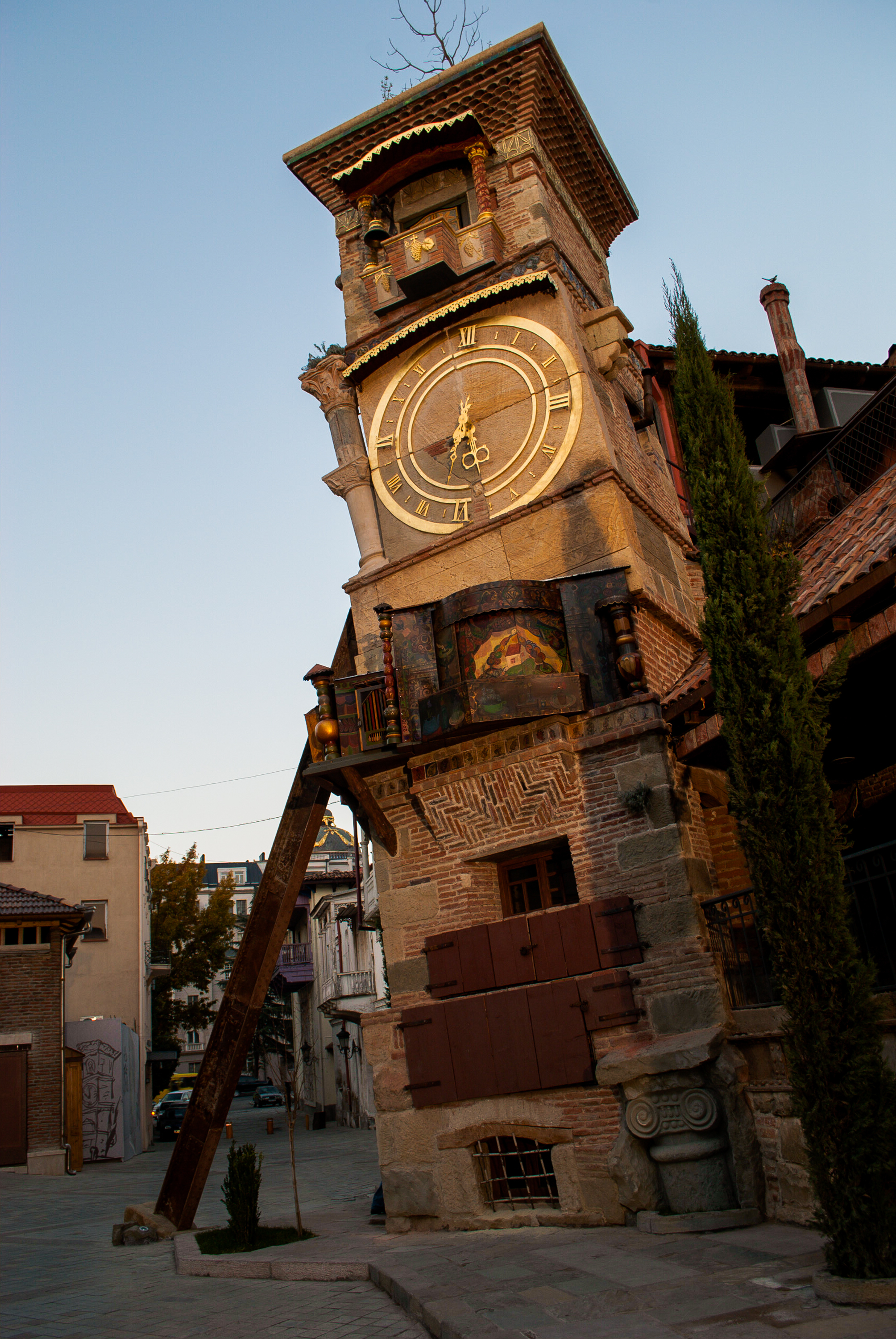 Rezo Gabriadze’s pet project: a three story clock tower that is perpetually falling down, in Tbilisi. Made by a world famous puppeteer who cobbled it together himself in the street over three years, brick by brick. Read my story on this...