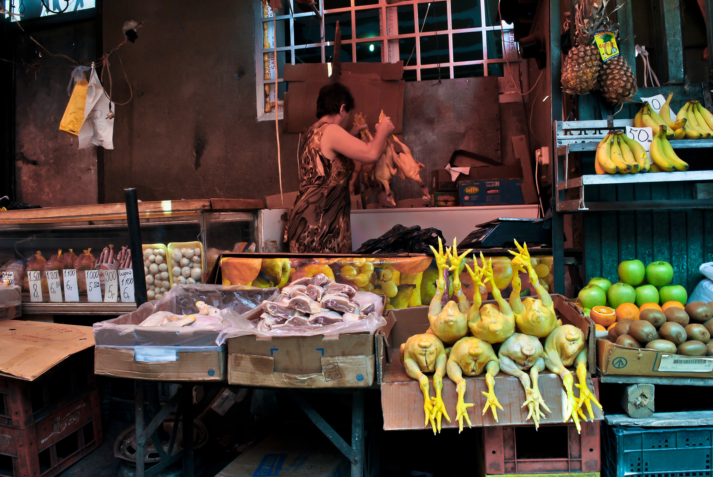The bazaar (market) in Tbilisi.